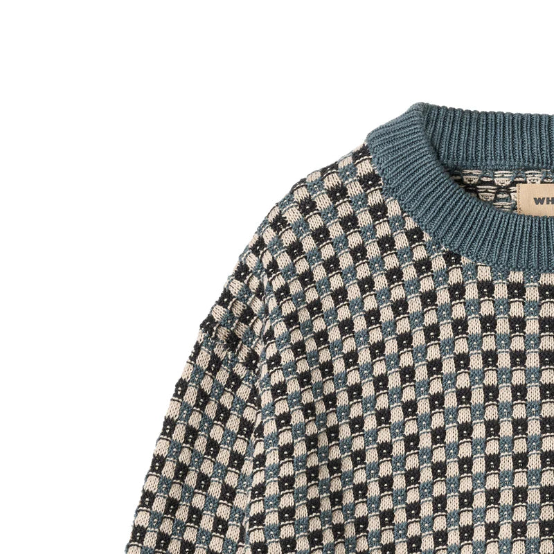 Wheat Kids Jaquard Pullover Flores || Stormy Weather