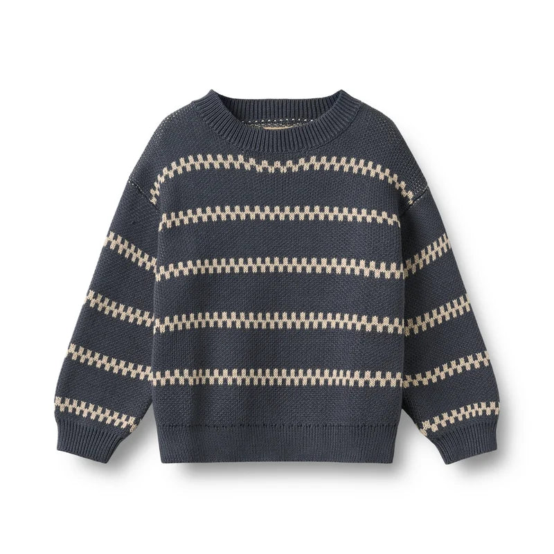 Wheat Kids Harlow Pullover || Greyblue