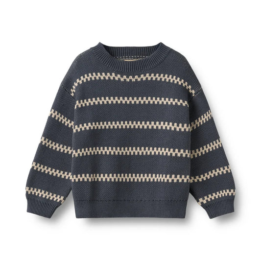 Wheat Kids Harlow Pullover || Greyblue