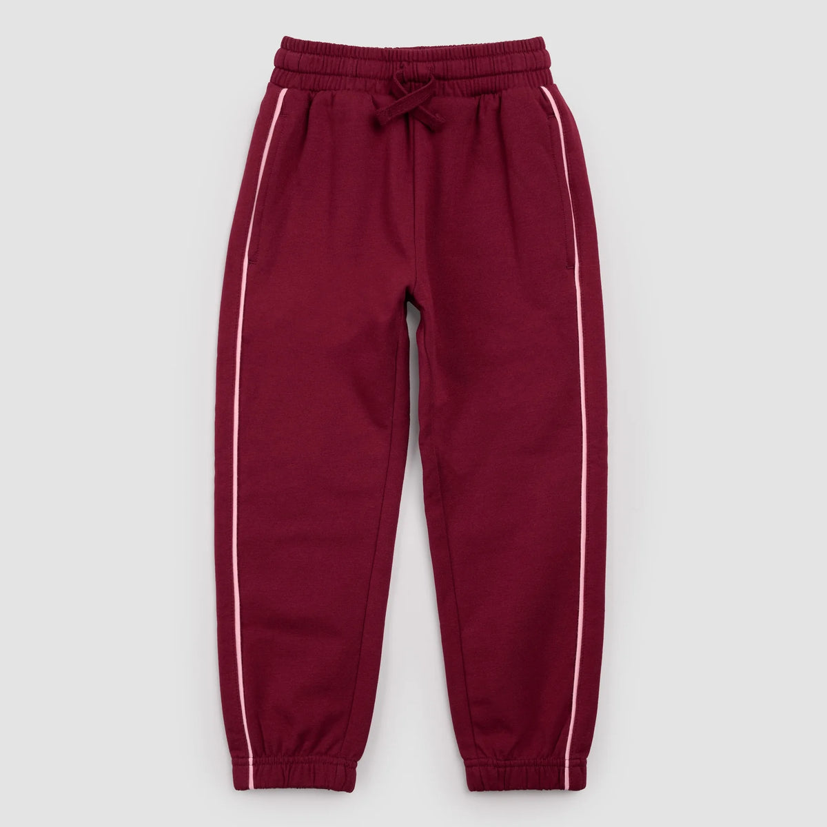 Miles the Label Fleece Joggers || Maroon