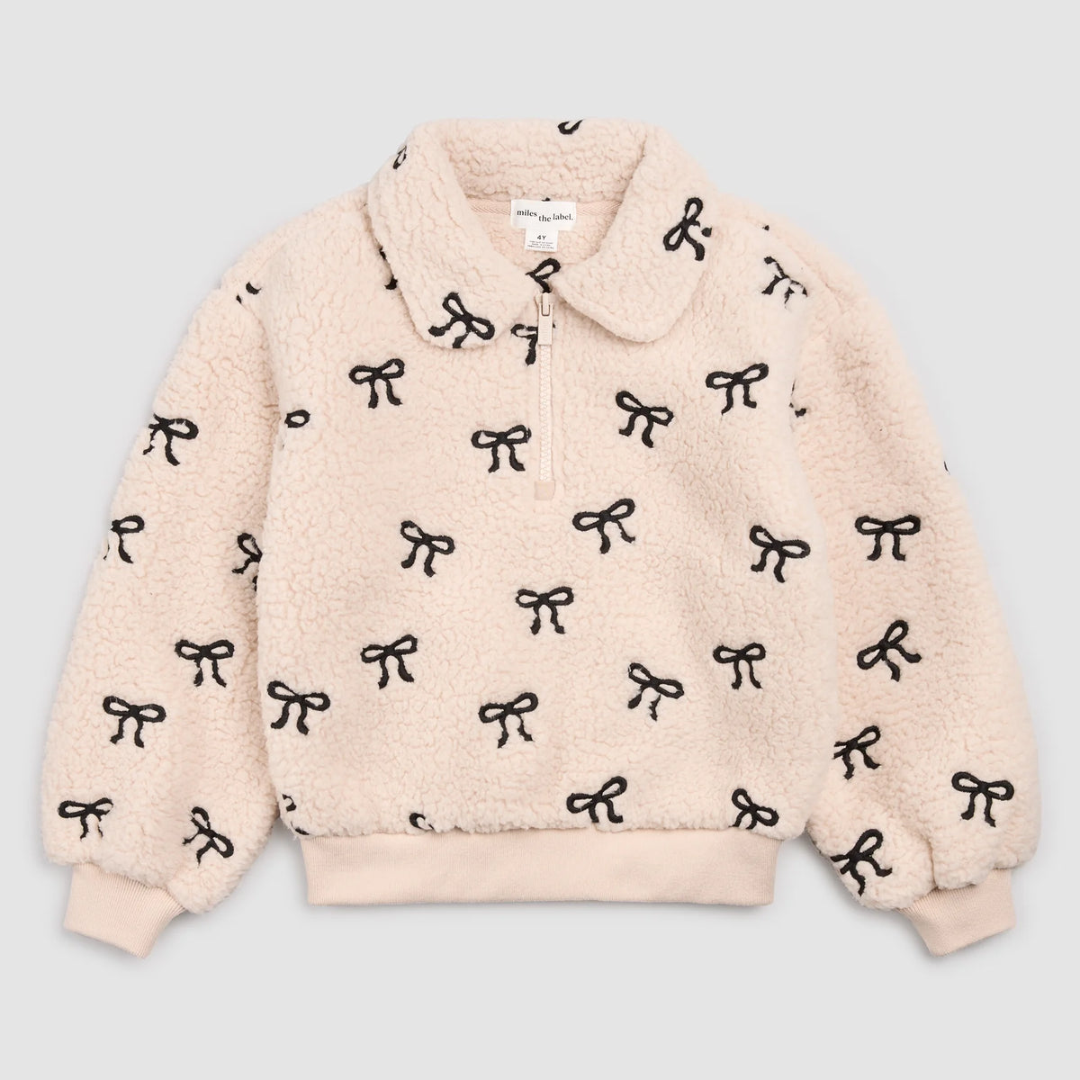 Miles the Label Sherpa Quarter Zip || Bows