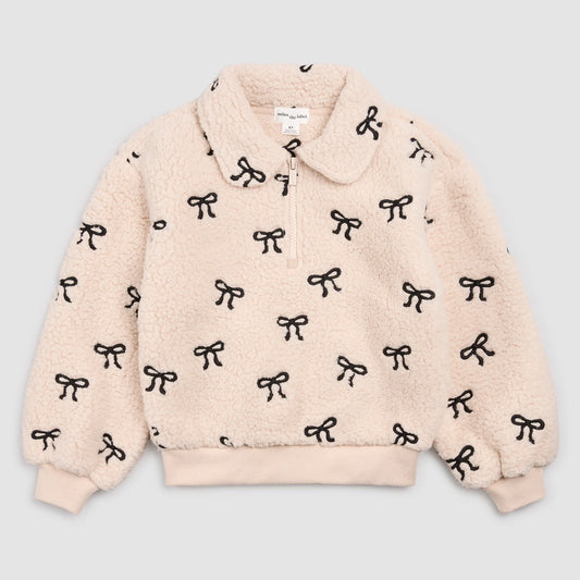 Miles the Label Sherpa Quarter Zip || Bows