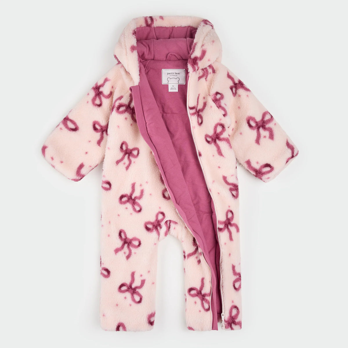 Petit Lem Bunting Playsuit || Pink Bows