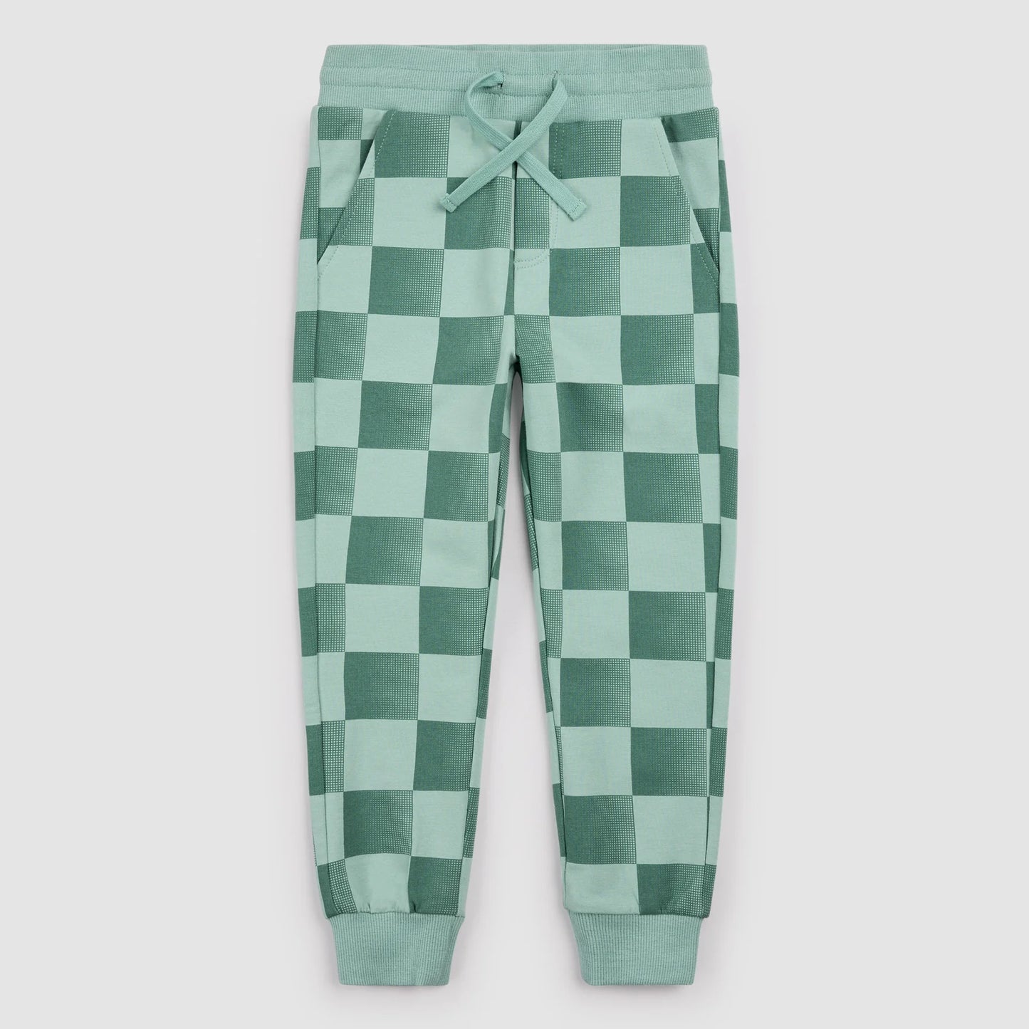Miles the Label Jogger || Dark Green Check