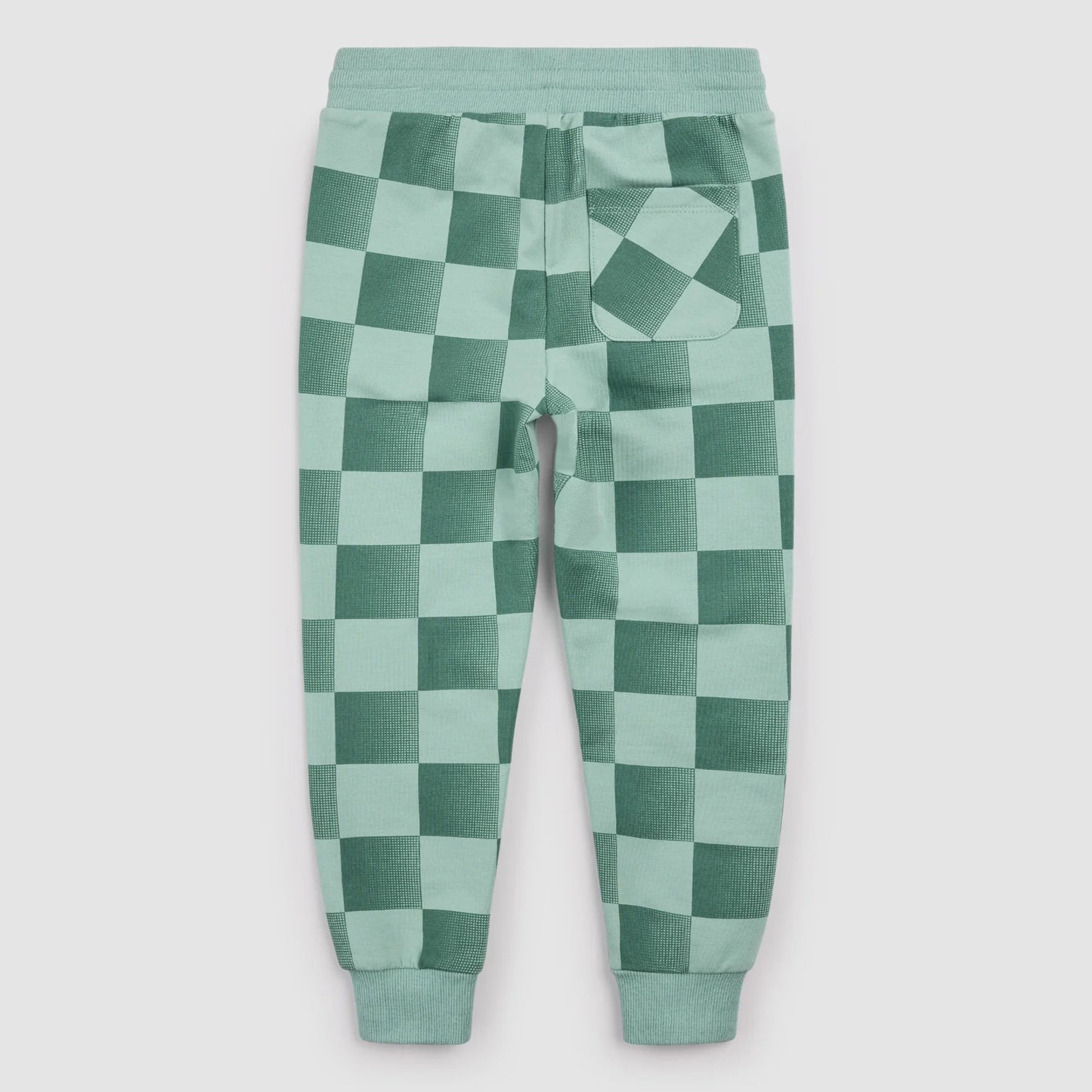 Miles the Label Jogger || Dark Green Check