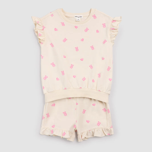 Miles the Label Ruffled Short Set || Gummy Bears