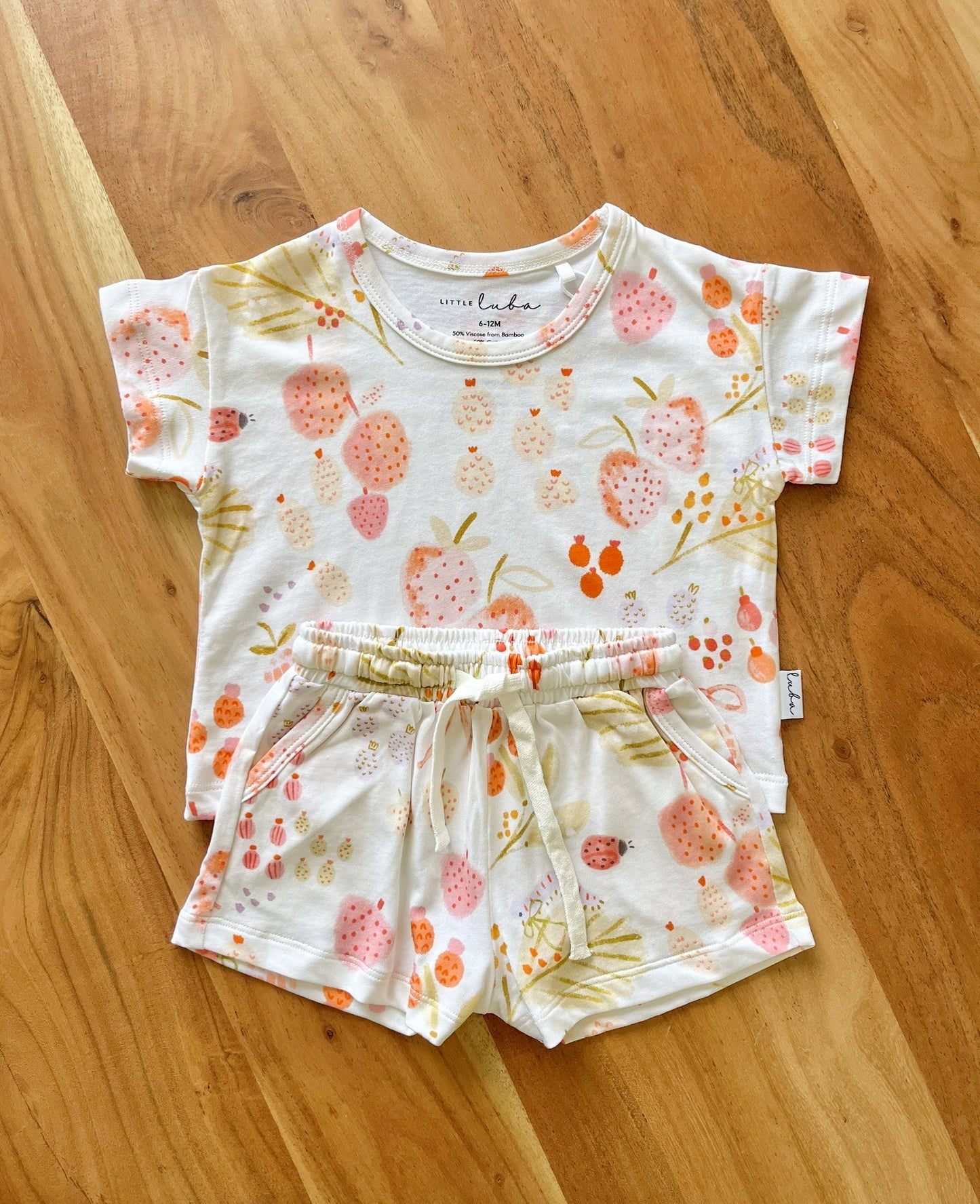Little Luba Bamboo Short Set || Dreamy Garden