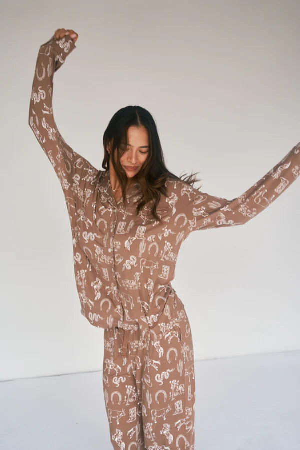 Bambi & Birdie Ladies Collared Set || Cowboy