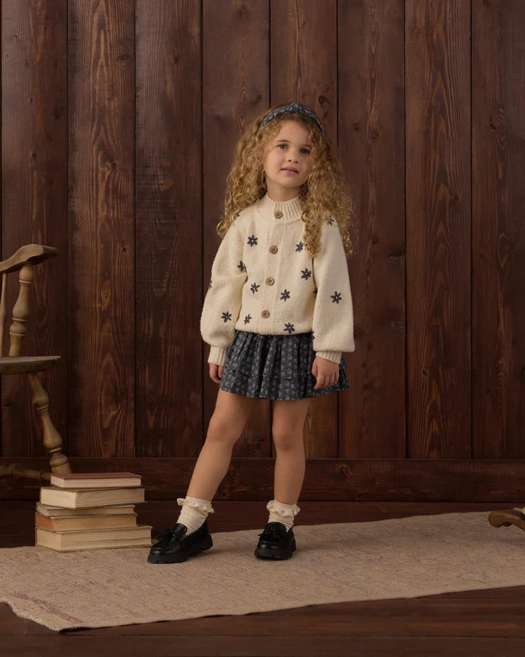 Rylee + Cru Lace Trim Socks || Rosewood, Natural