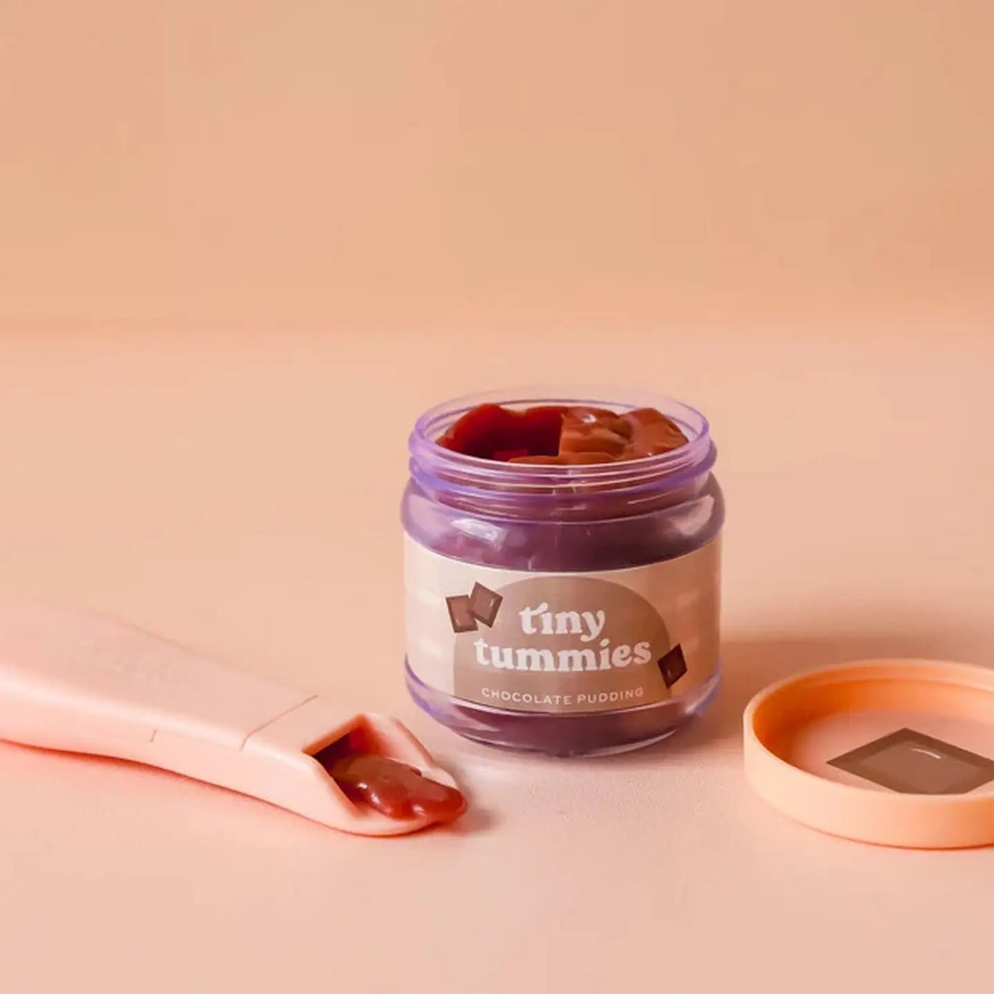 Tiny Harlow Tiny Tummies Baby Doll Food || Chocolate Pudding