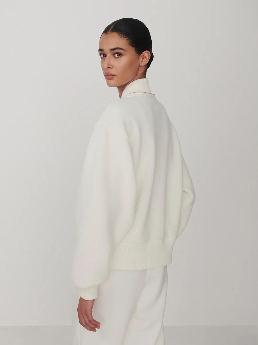 Varley Klaudia Fleece Jacket || Egret