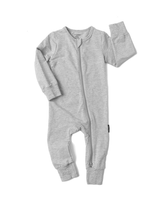 Little Bipsy 2-Way Zip Romper || Grey