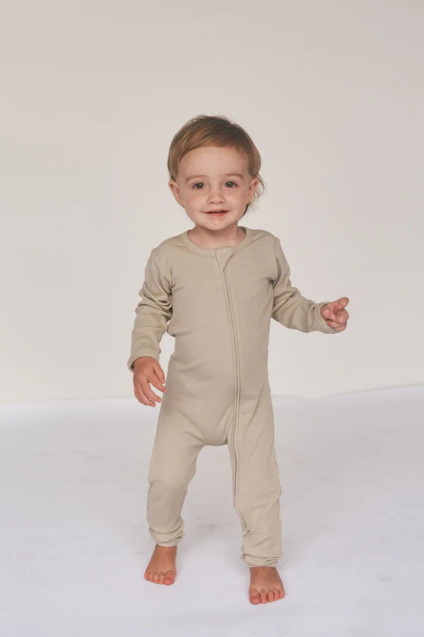 Bambi & Birdie Zipper Sleeper || Khaki Green