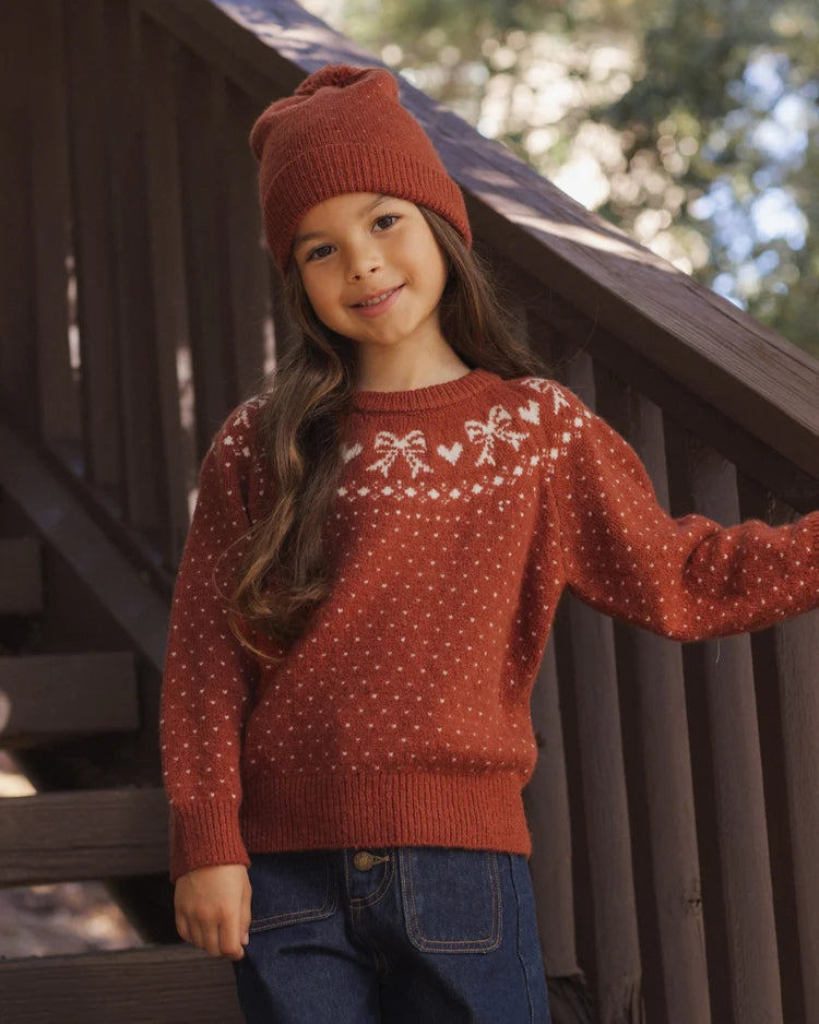 Rylee + Cru Faire Isle Sweater || Ruby