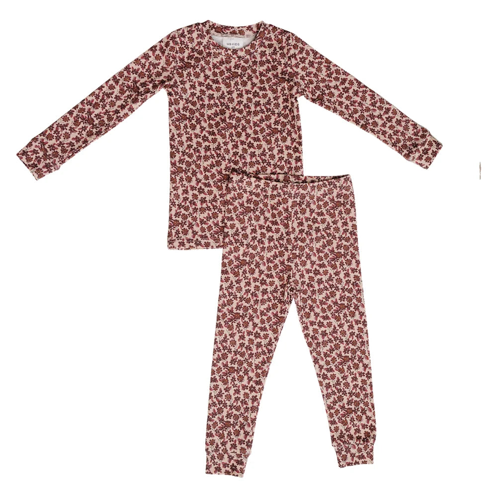 Mebie Baby Antique Floral Cotton Set