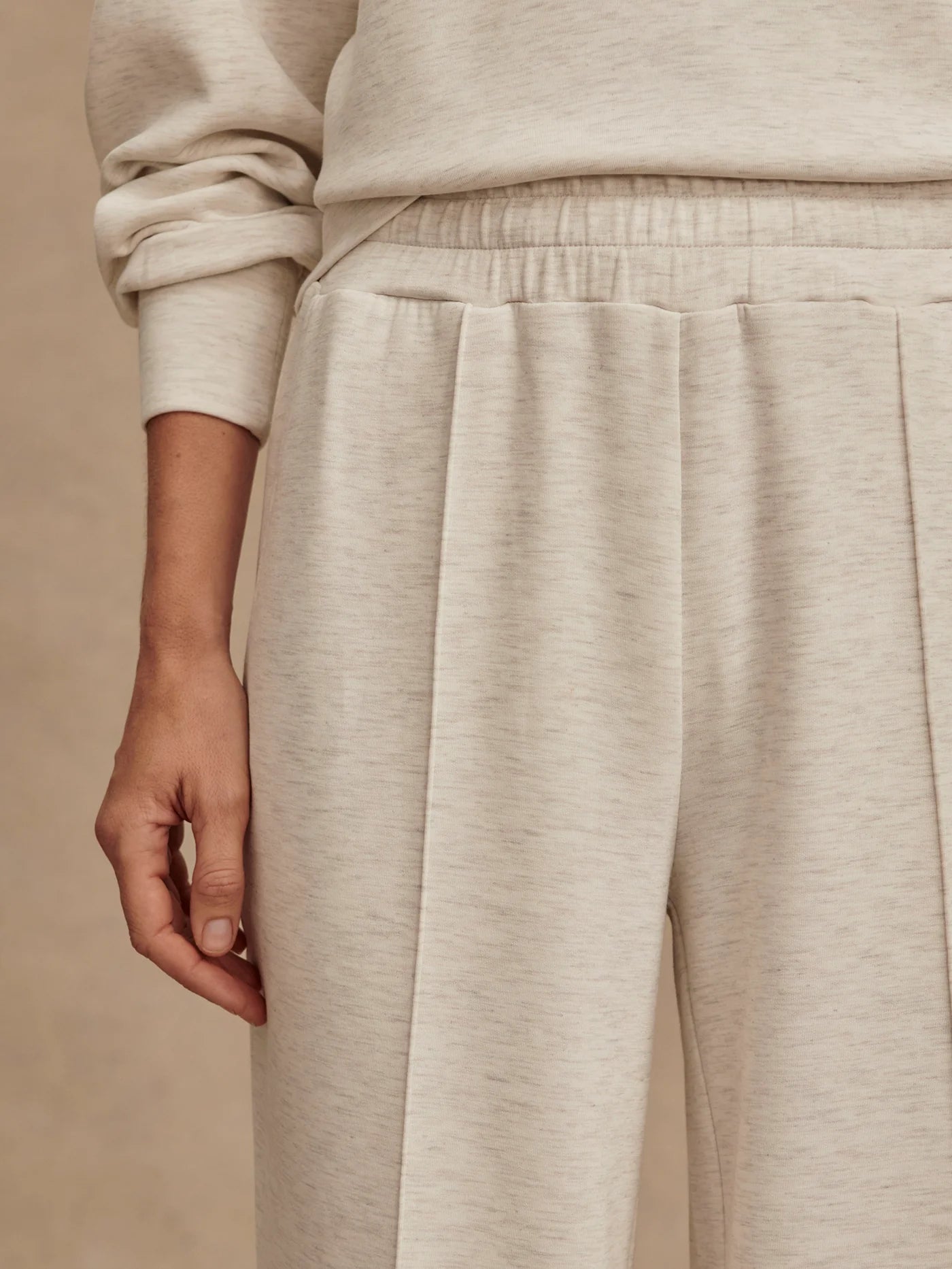 Varley Wide Leg Pant 30 || Ivory Marl