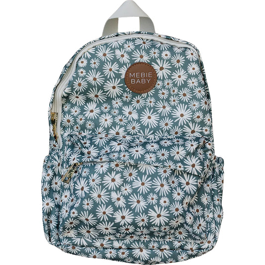 Mebie Baby Mini Backpack || Green Daisies