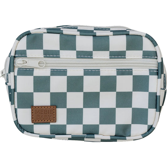 Mebie Baby Mini Fanny Pack || Green Checkered