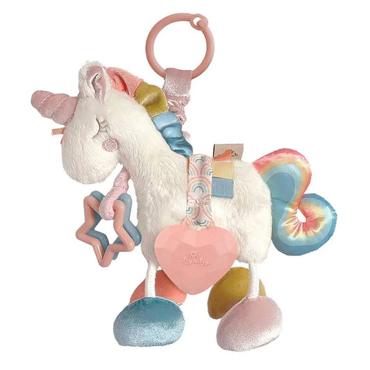 Itzy Ritzy Activity Plush with Teether Toy || Unicorn