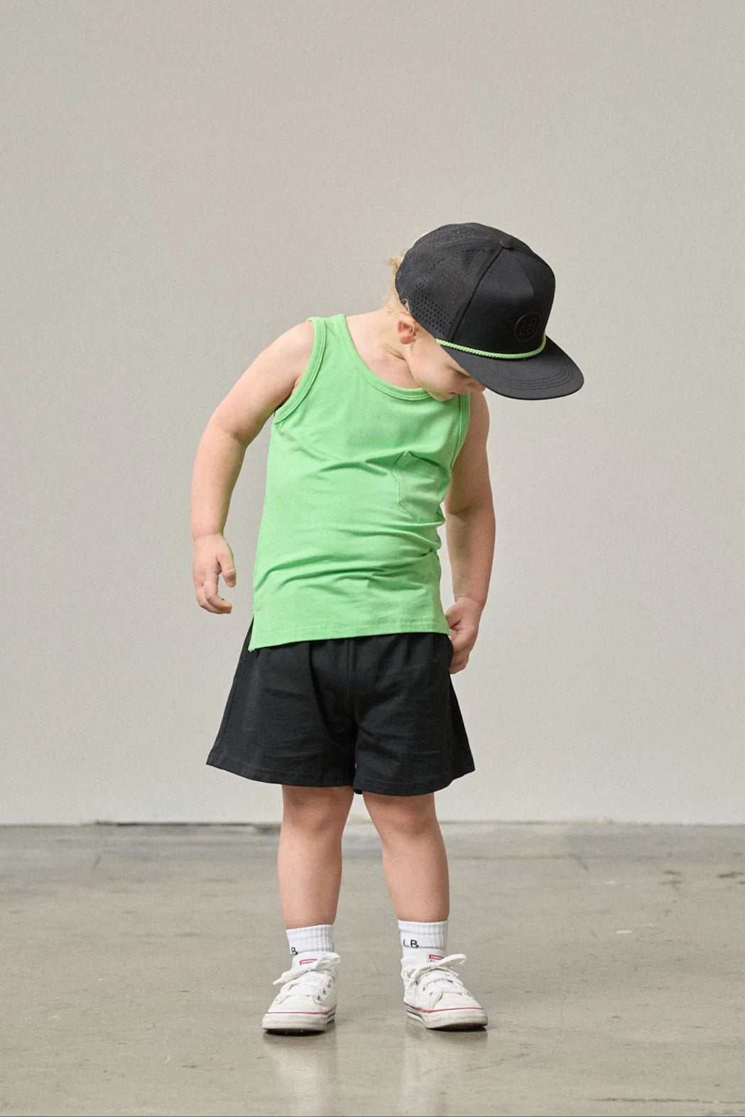 Little Bipsy Neon Bamboo Pocket Tank || Green