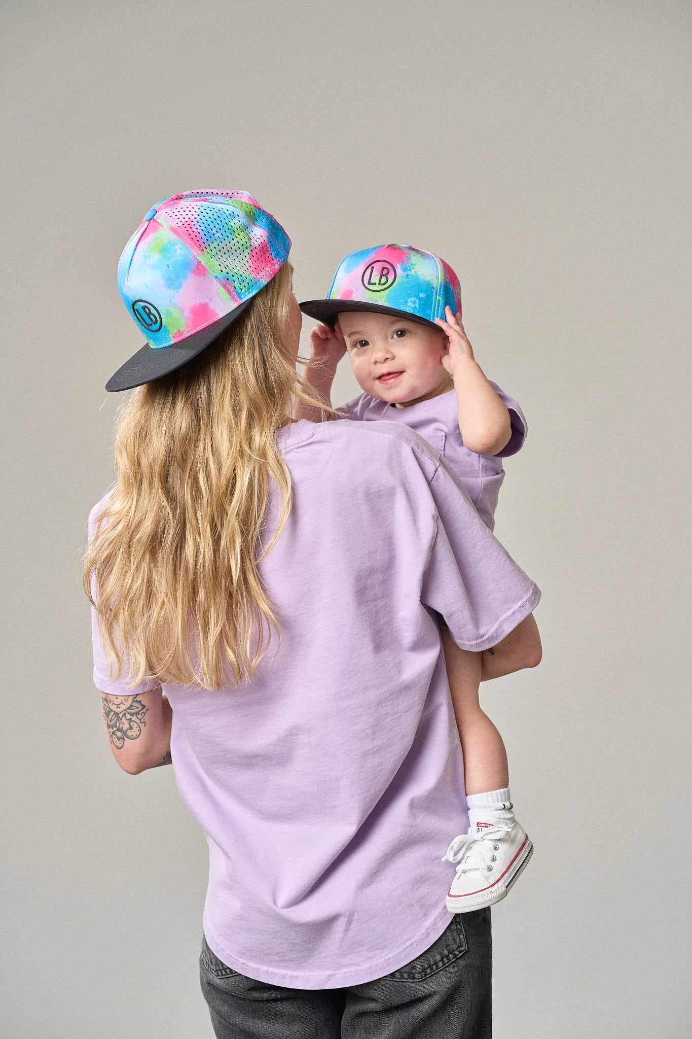 Little Bipsy Neon Watercolor Snapback