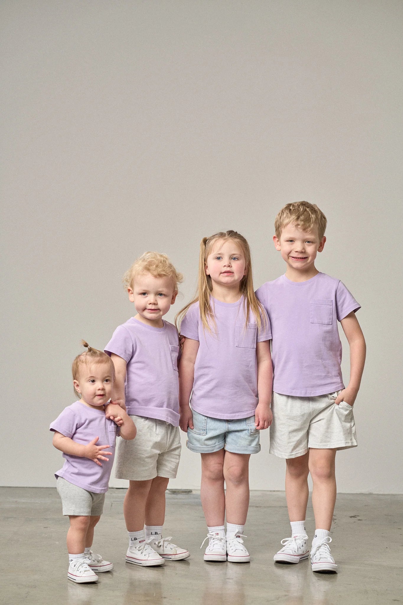 Little Bipsy Acid Wash Pocket Tee || Purple