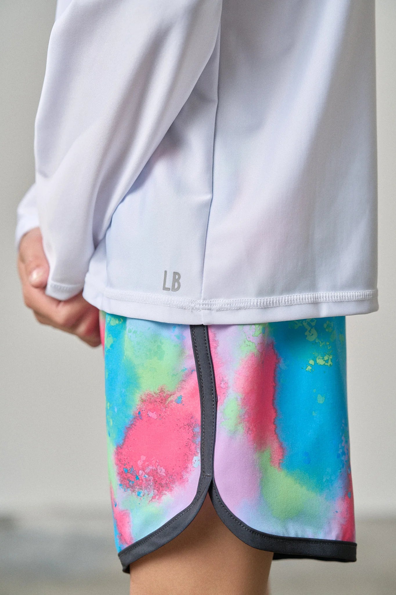 Little Bipsy Boys Swim Short || Neon Watercolor
