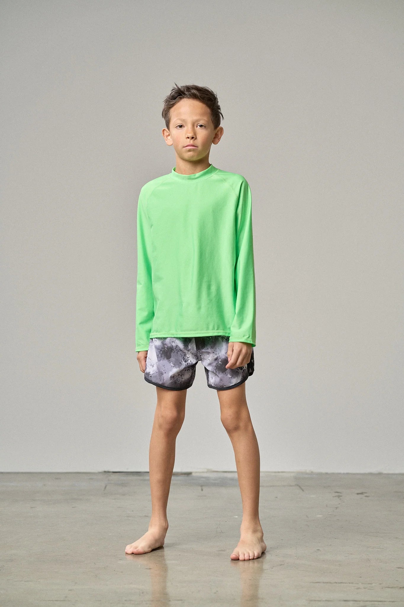 Little Bipsy Boys Swim Short || Monochrome Watercolor