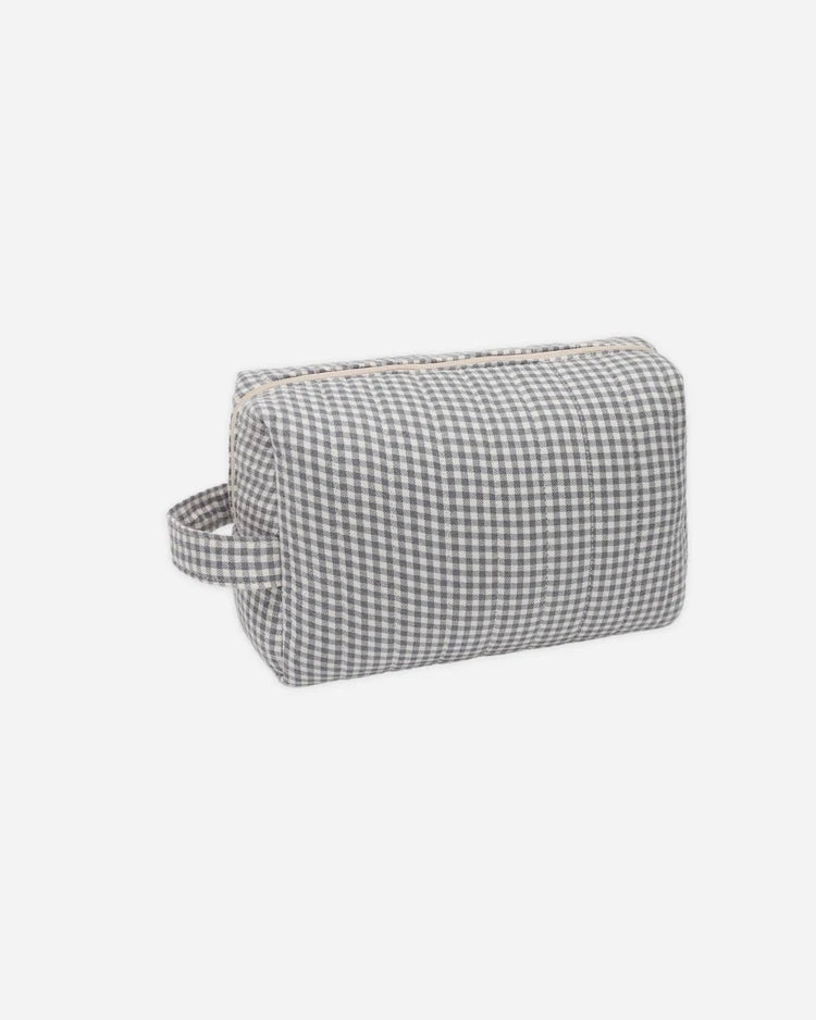 Quincy Mae Toiletry Bag || Midnight Gingham