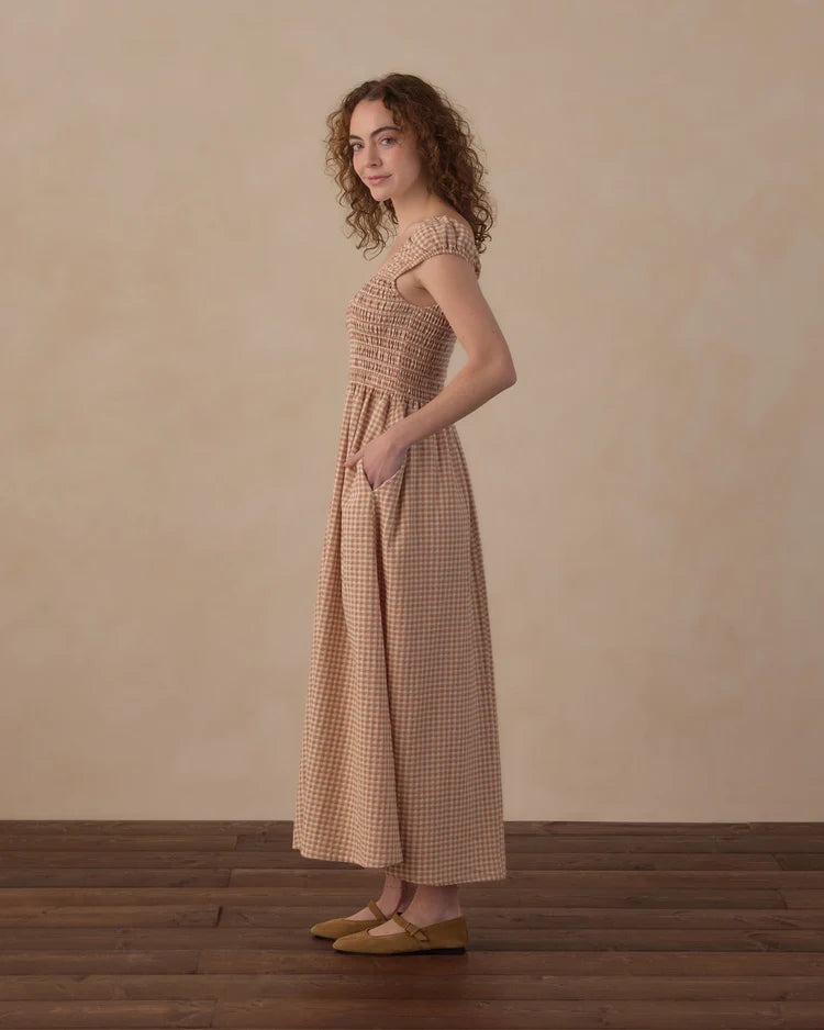 Rylee + Cru Women's Jess Dress || Fawn Gingham