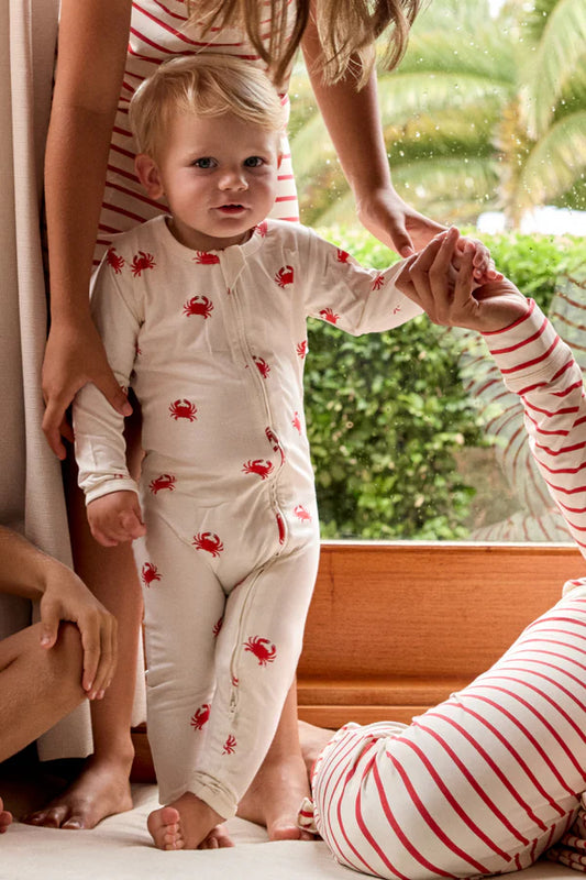 Bambi & Birdie Zipper Sleeper || Crab