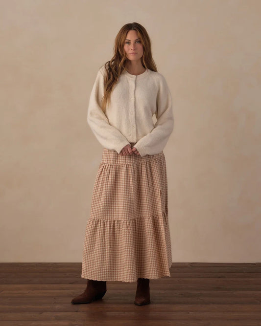Rylee + Cru Women's Fuzzy Cardigan || Natural