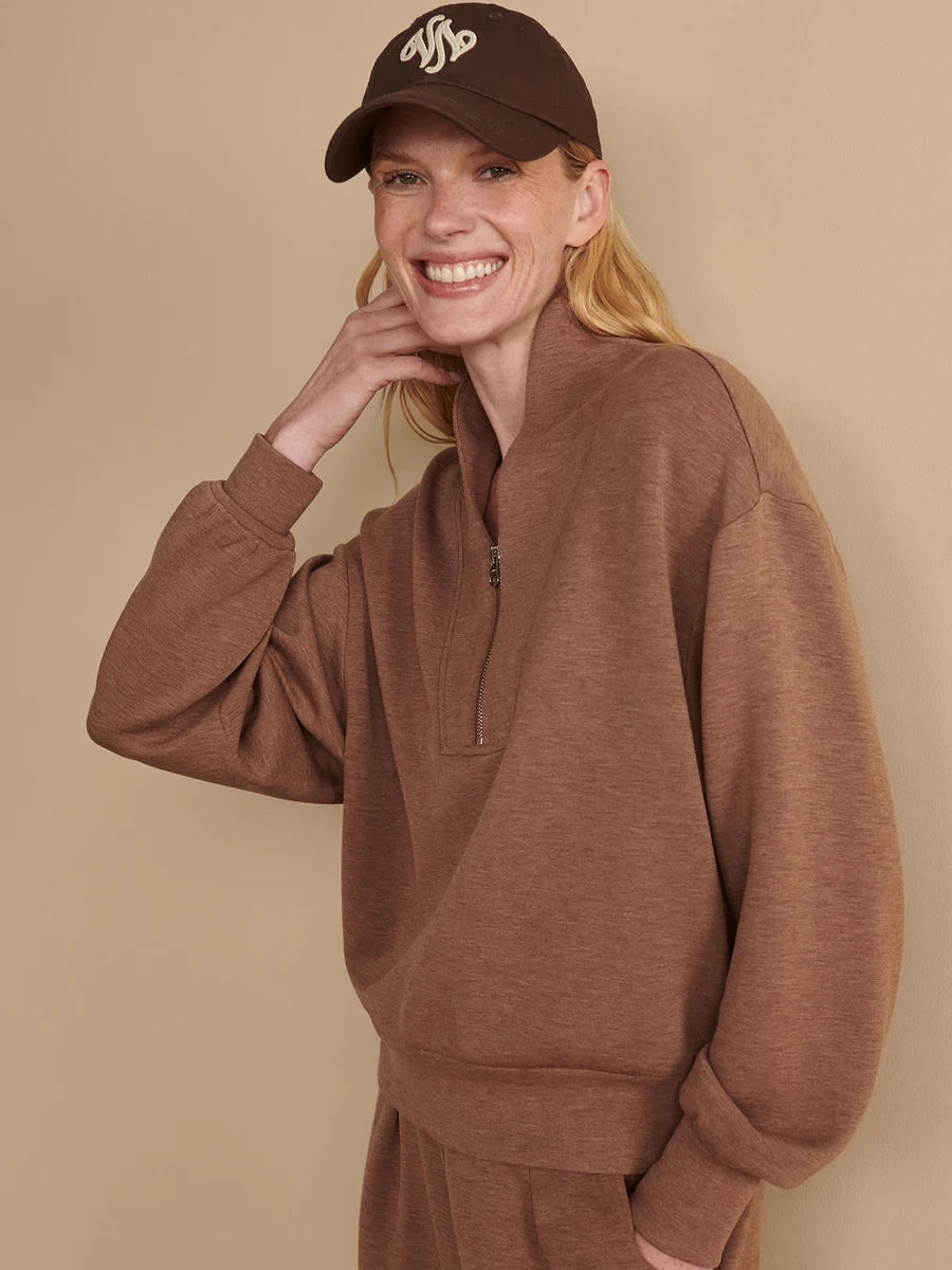 Varley Davidson Sweat || Golden Bronze Marl