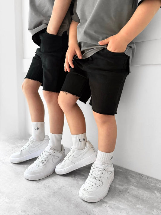 Little Bipsy Boys Denim Short || Black