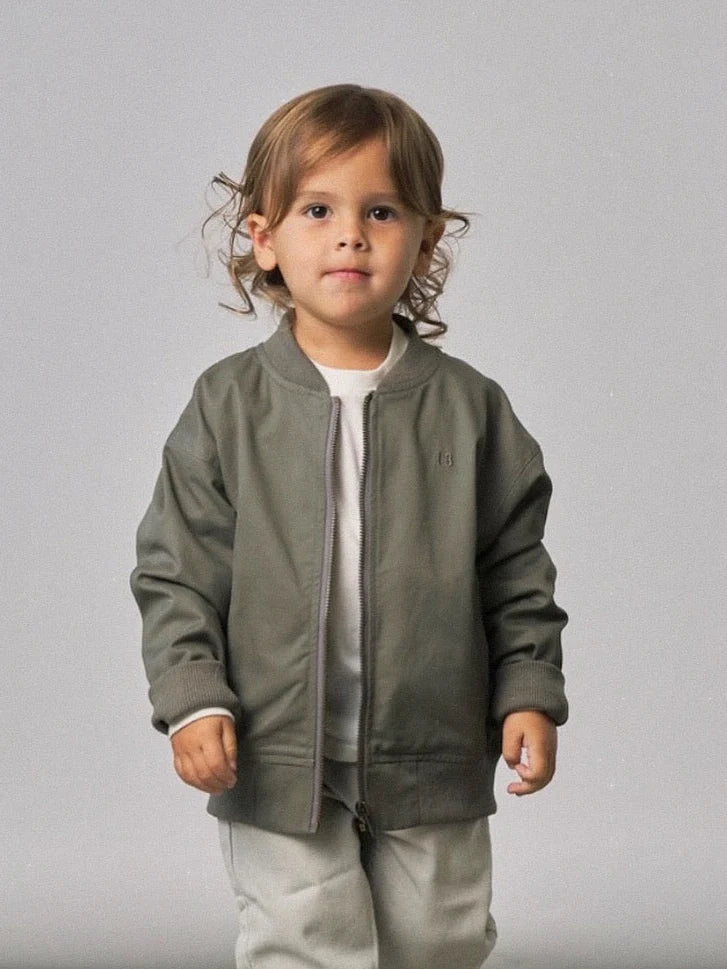 PRE-ORDER Little Bipsy Cotton Twill Jacket || Green