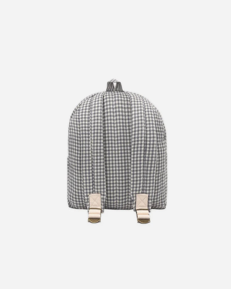 Quincy Mae Mini Backpack || Midnight Gingham