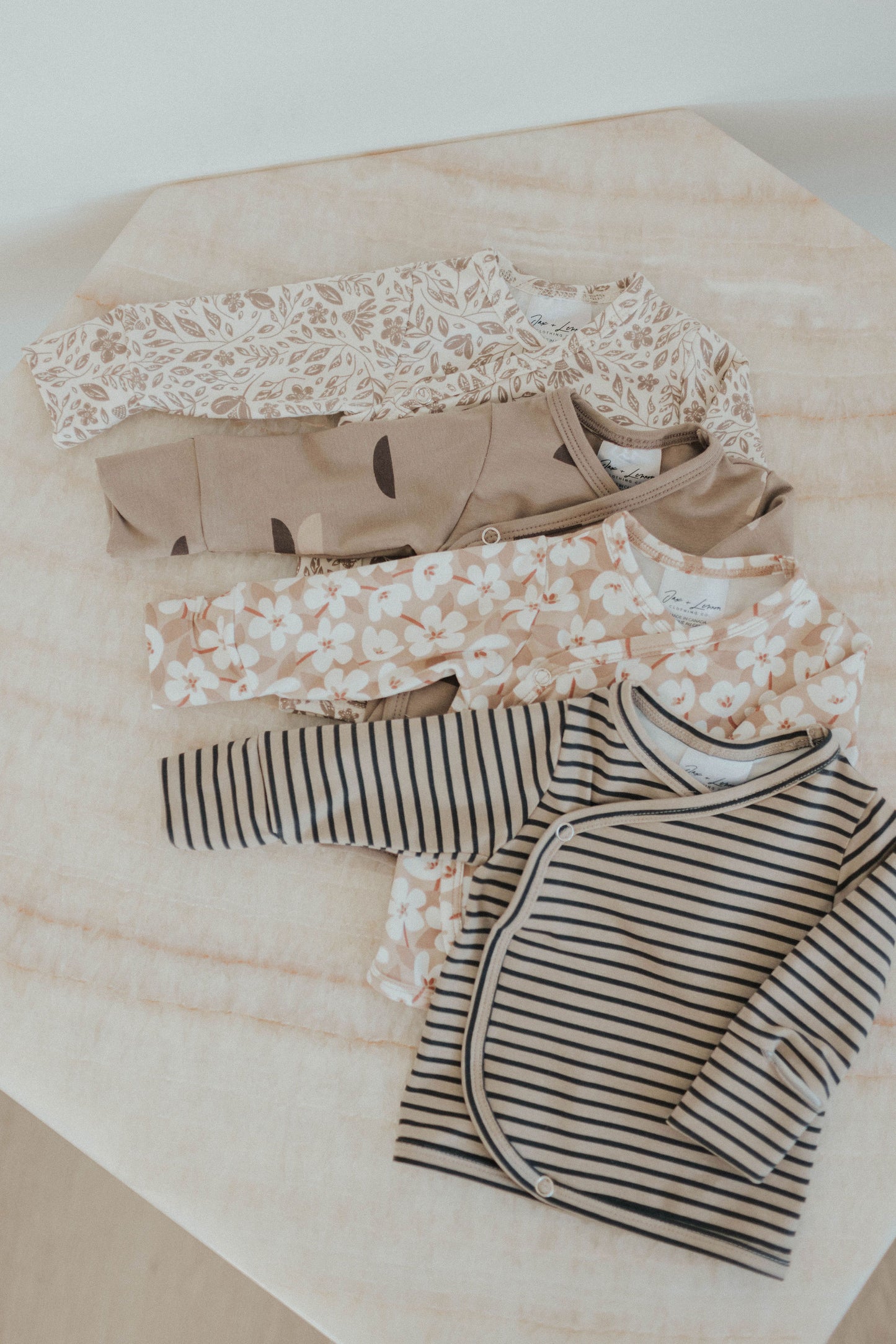 Jax and Lennon Infant Snap Top || Crescents