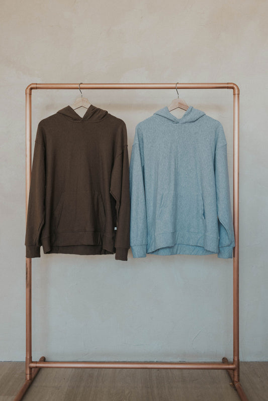 Jax and Lennon Adult Fleece Sweater || Smoky Quartz