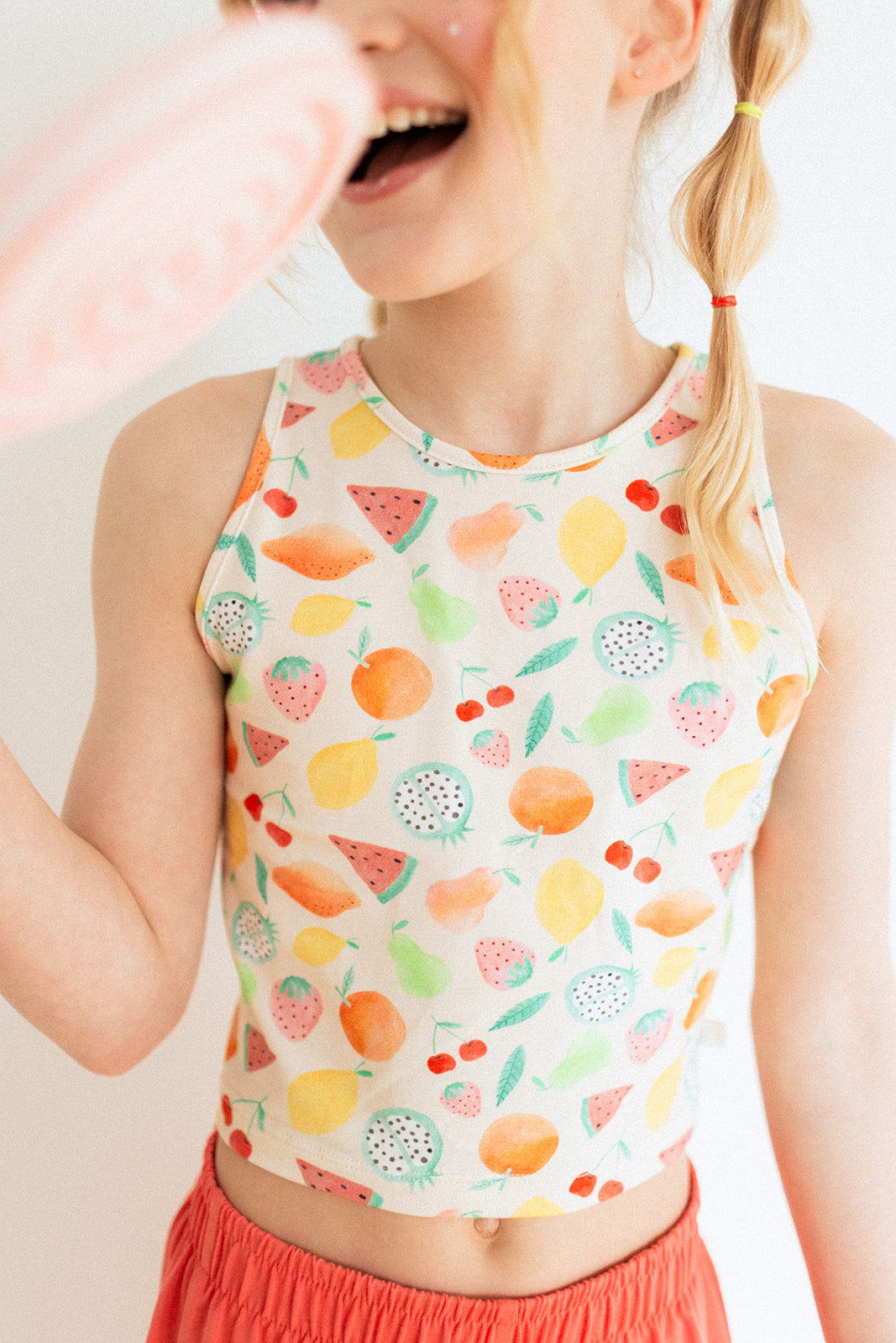 Jax and Lennon Youth High Neck Tank || Tutti Frutti