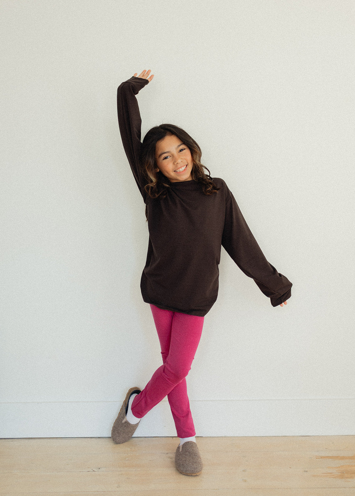 Jax + Lennon Youth Leggings || Rose Hip