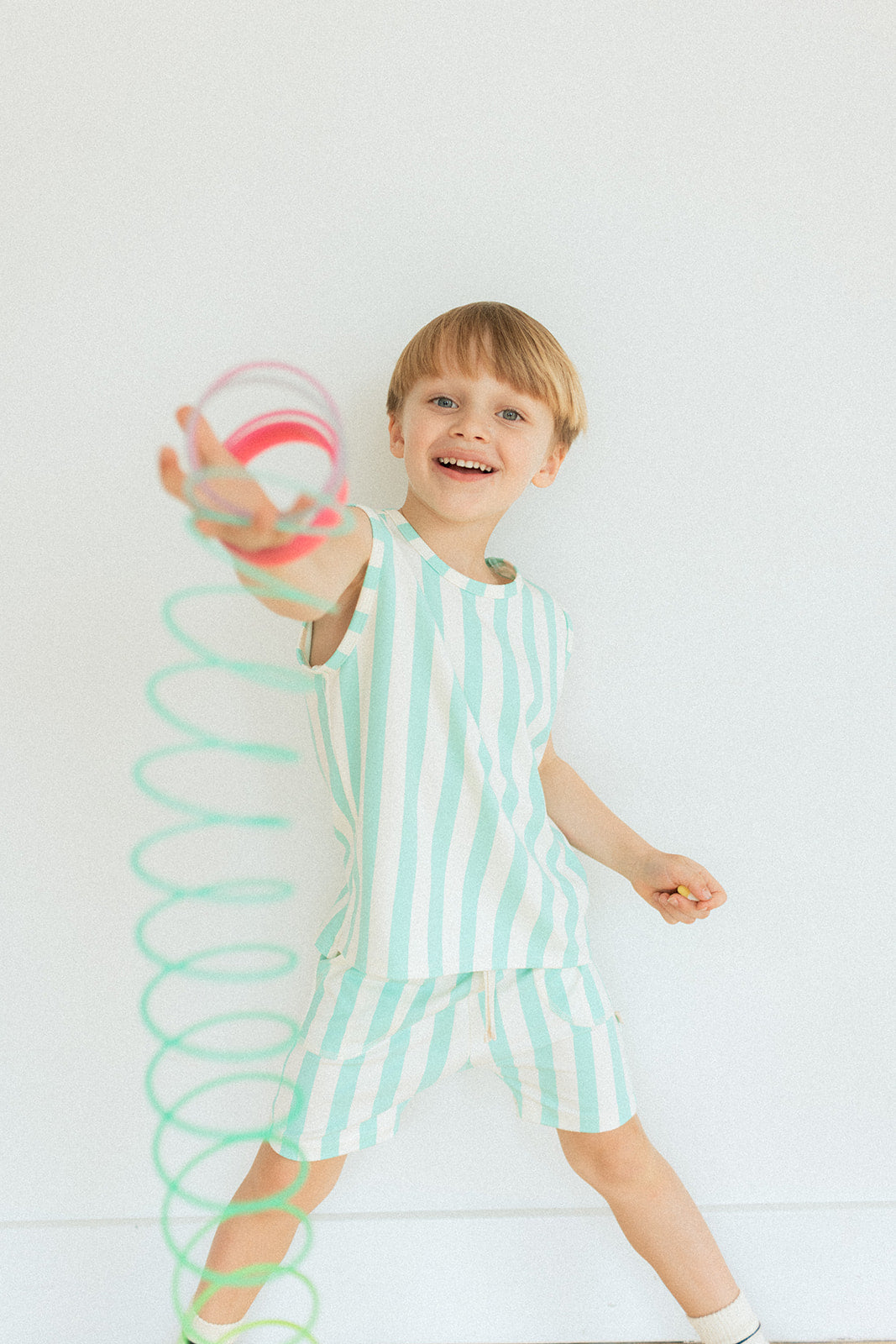 Jax and Lennon Muscle Shirt || Cabana Stripe