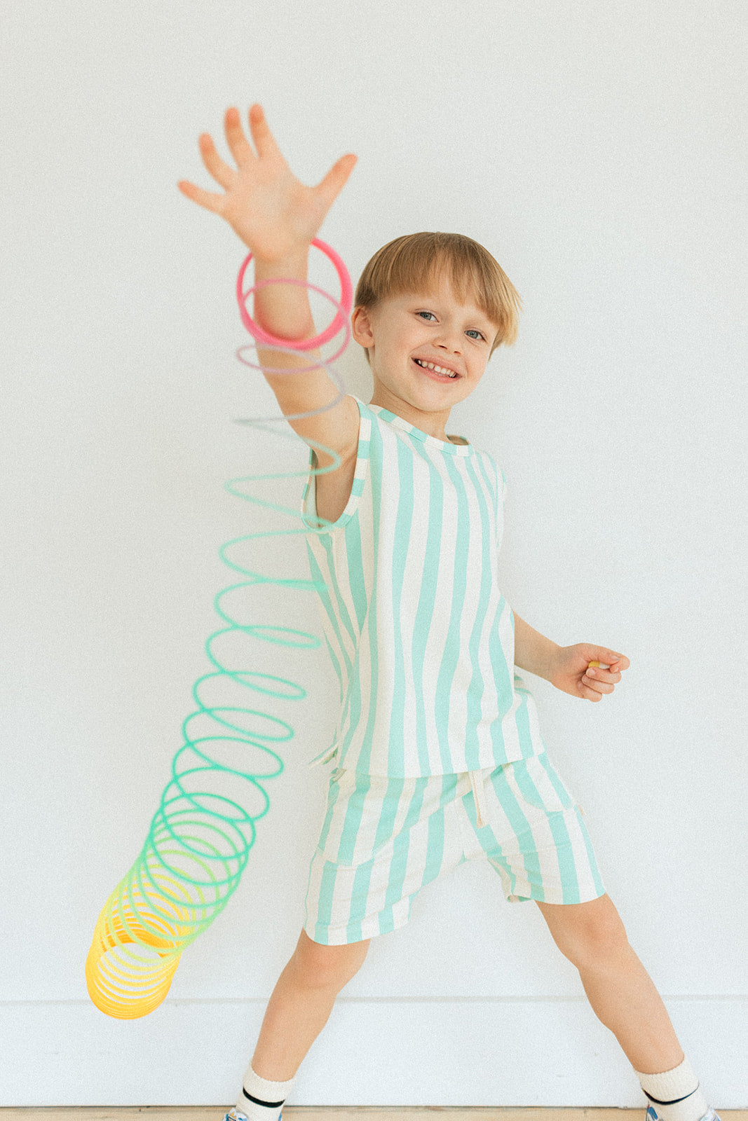 Jax and Lennon Everyday Shorts || Cabana Stripe