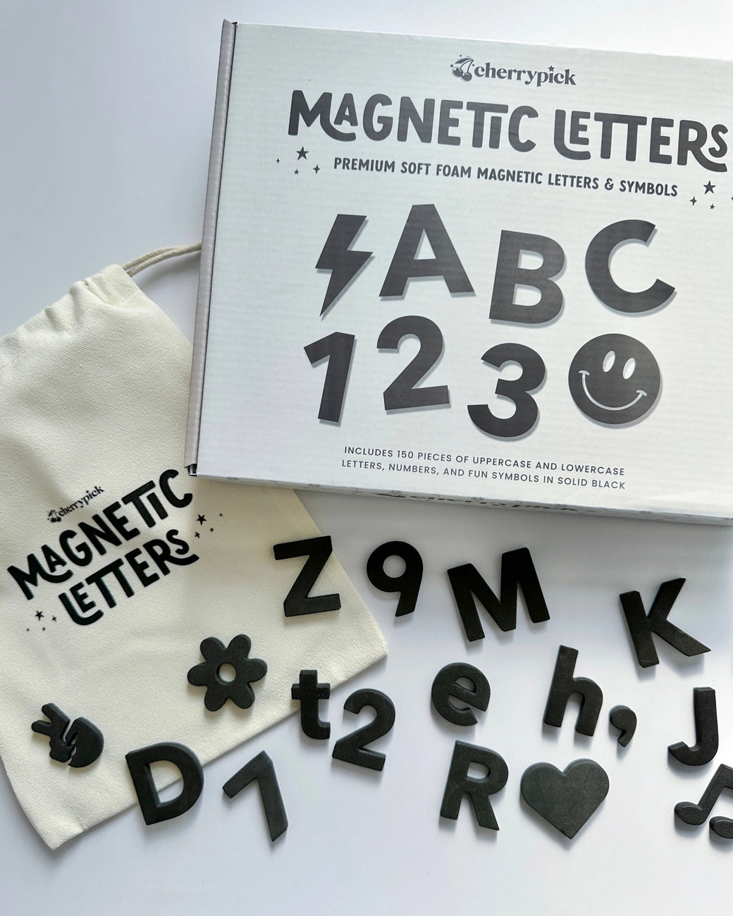 Cherry Pick Soft Foam Magnetic Letters + Symbols 150 pc set