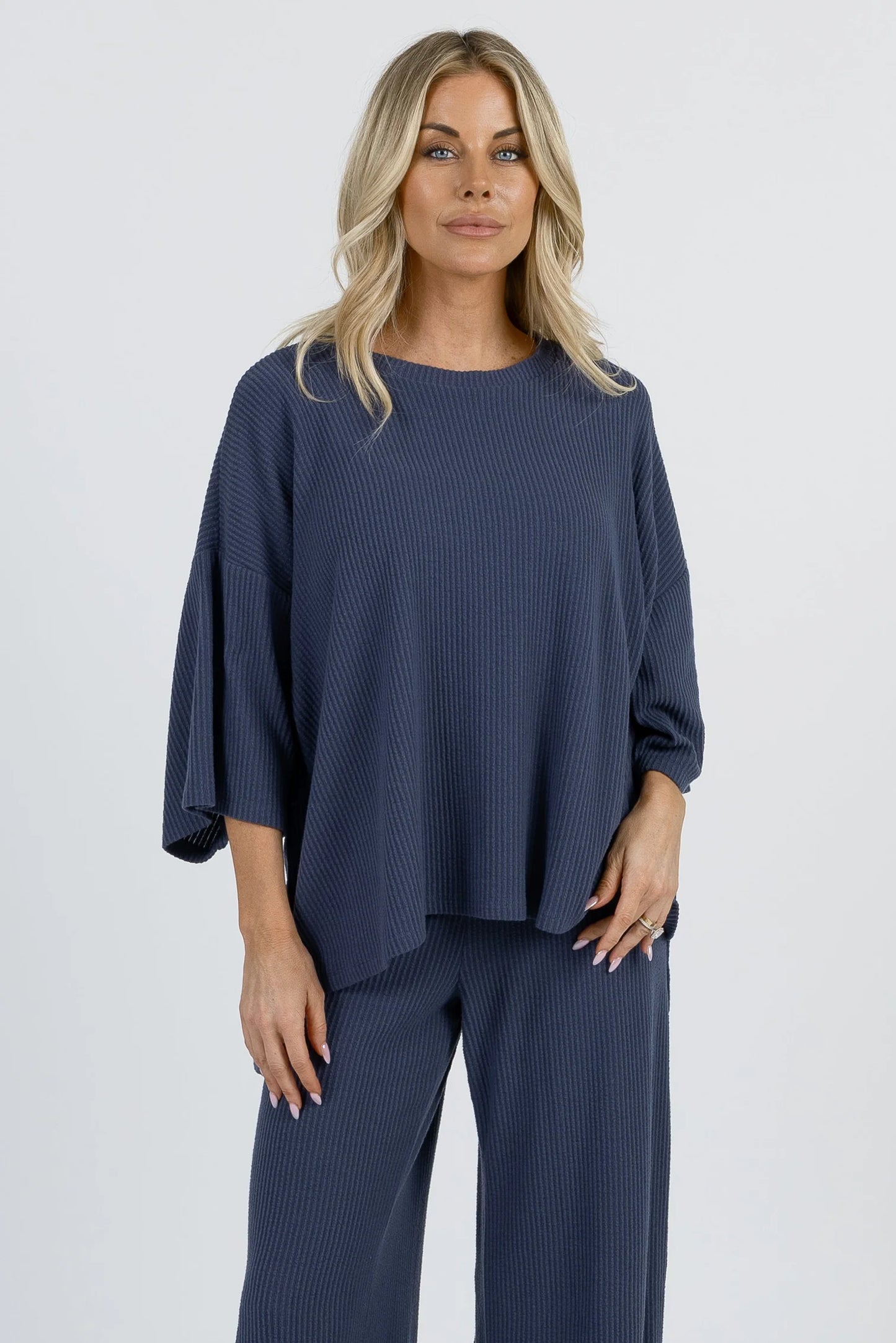 Foxy Kind Yacht Club Pant Set || Midnight Sky