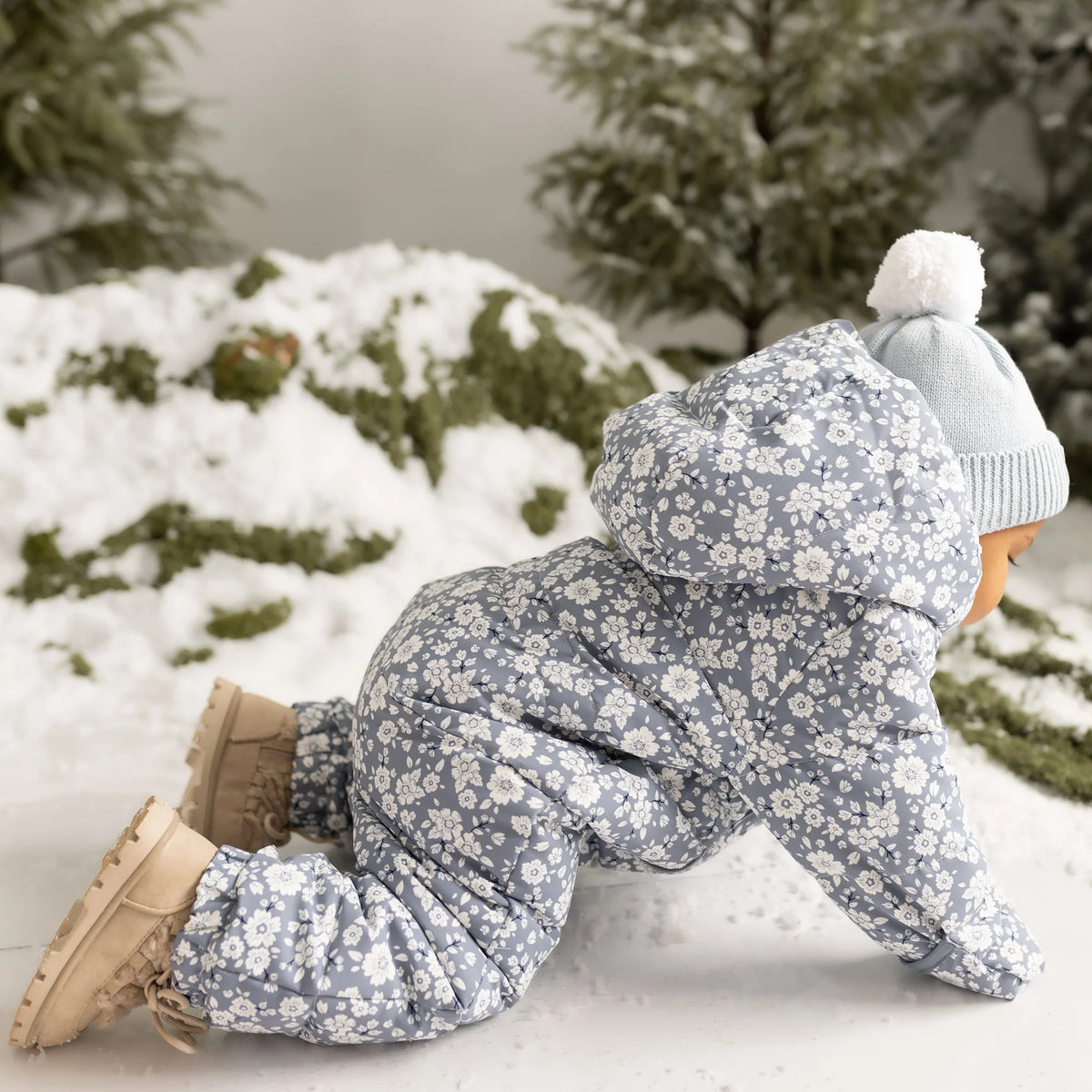 Petit Lem Baby Snowsuit || Primrose