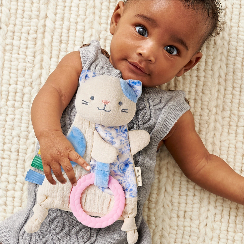 Itzy Ritzy Bitzy Crinkle Senosry Toy with Teether || Kitty