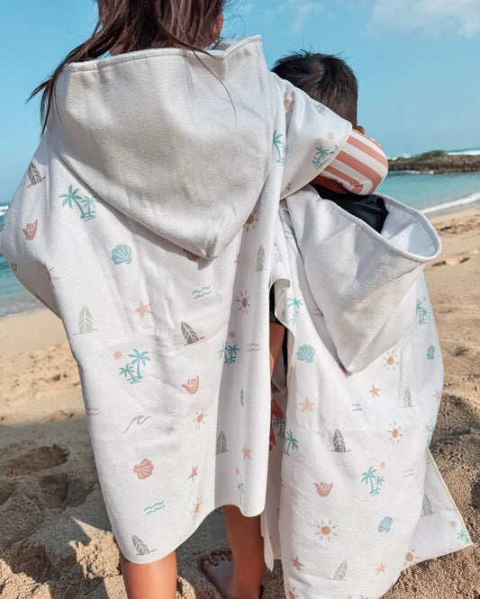Cherry Pick Kids Hooded Beach Poncho || Surf Paradise