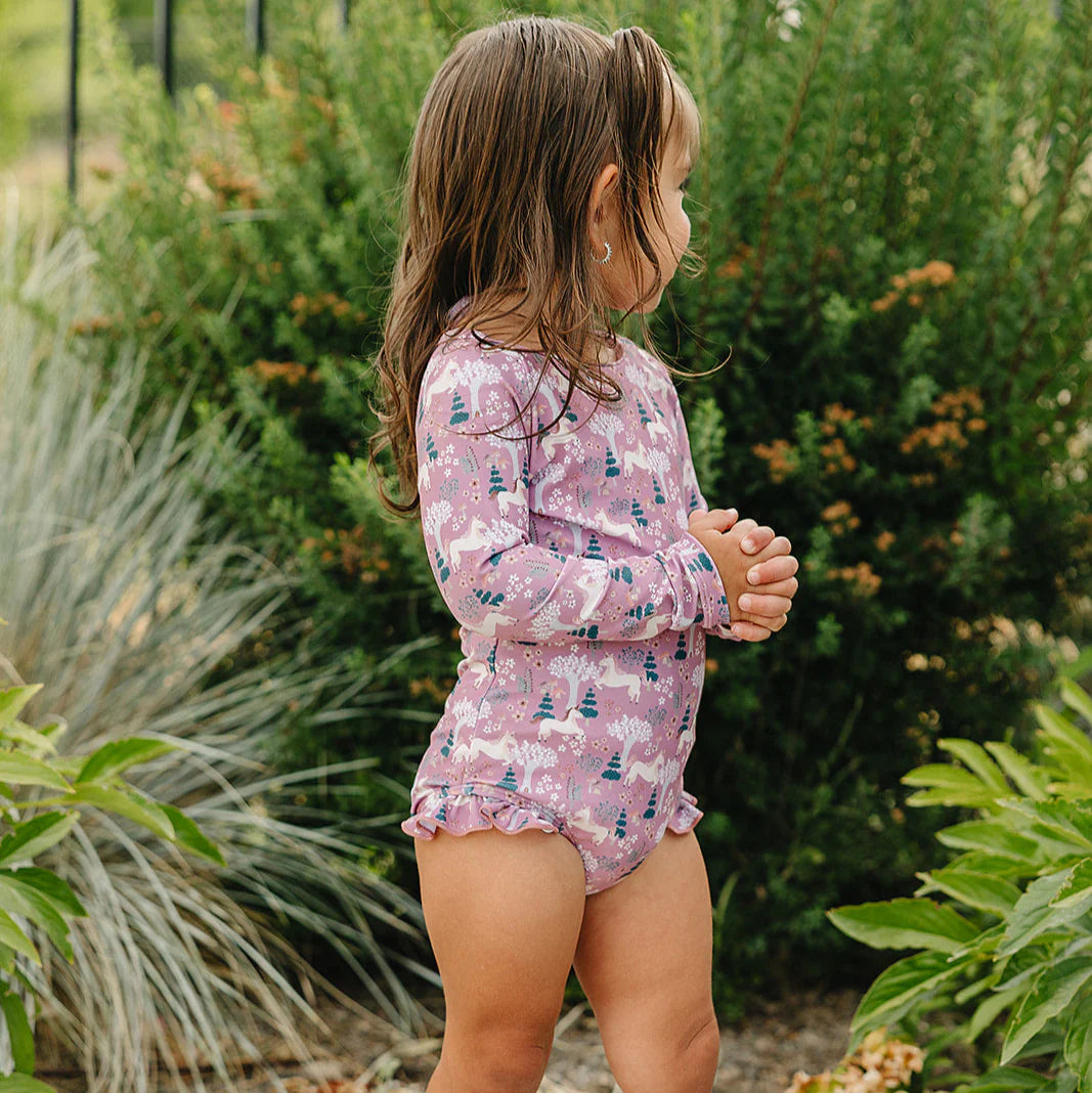 Current Tyed Ruffle Rashguard Suit || The Kinsley