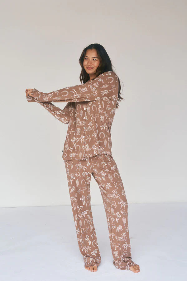 Bambi & Birdie Ladies Collared Set || Cowboy