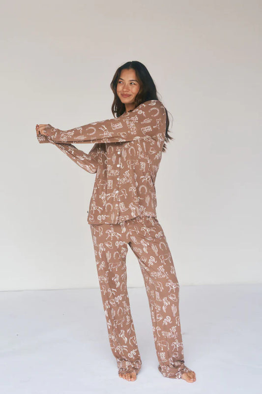 Bambi & Birdie Ladies Collared Set || Cowboy